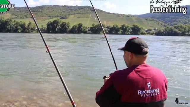 ЛОВЛЯ  УСАЧА НА РЕКЕ С ФИДЕРОМ / Удилища фидерные BROWNING
