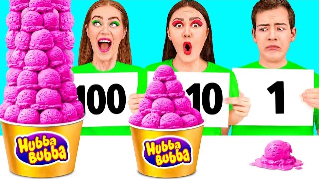 100 Слоев Еды Челлендж | Забавная Кулинарная Битва