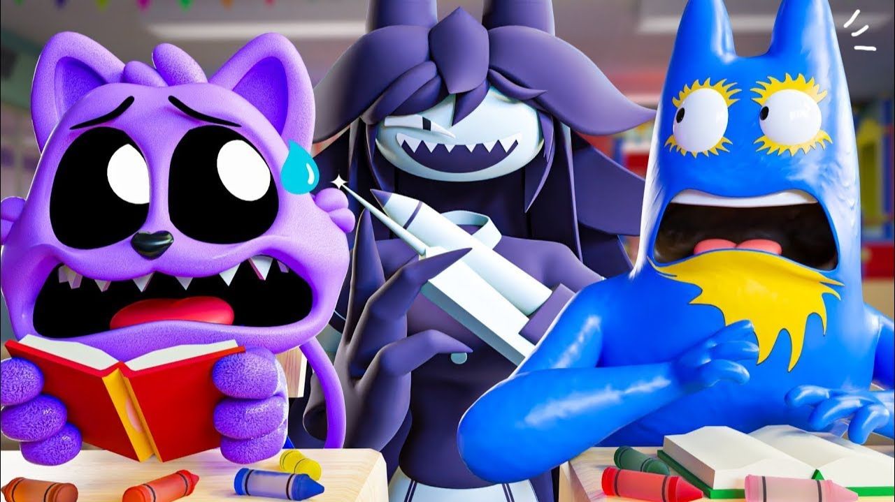 МИСС ЦИРКУЛЬ - ШКОЛЬНАЯ ЗАВАРУШКА!   Garten Of Banban 7 - Анимации на русском