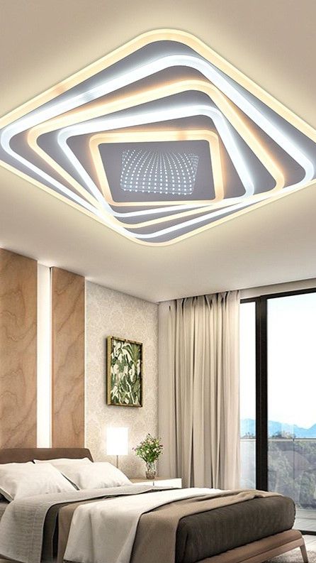 Люстра с подсветкой и ночником