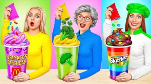 Кулинарный Челлендж# Я против Бабушки # Готовим Гримас Шейк с Jelly DO Challenge