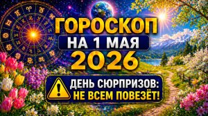 Гороскоп на 1 мая 2026 ⚠️ День сюрпризов: не всем повезёт!