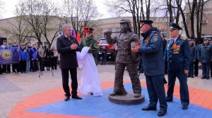 В Брянске торжественно открыли памятник «Огнеборцу»