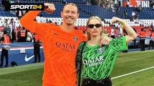 «ПСЖ», Матвей Сафонов и Марина Кондратюк. Президент «ПСЖ» Нассер Аль-Хелаифи.