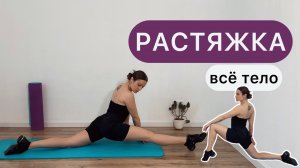 Растяжка 49 минут 🧘🏻♀️ Всё тело