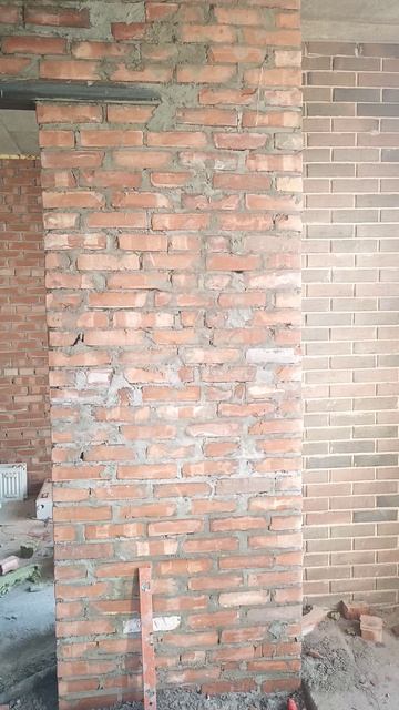 кладка из кирпичей в квартире перегородка последняя часть