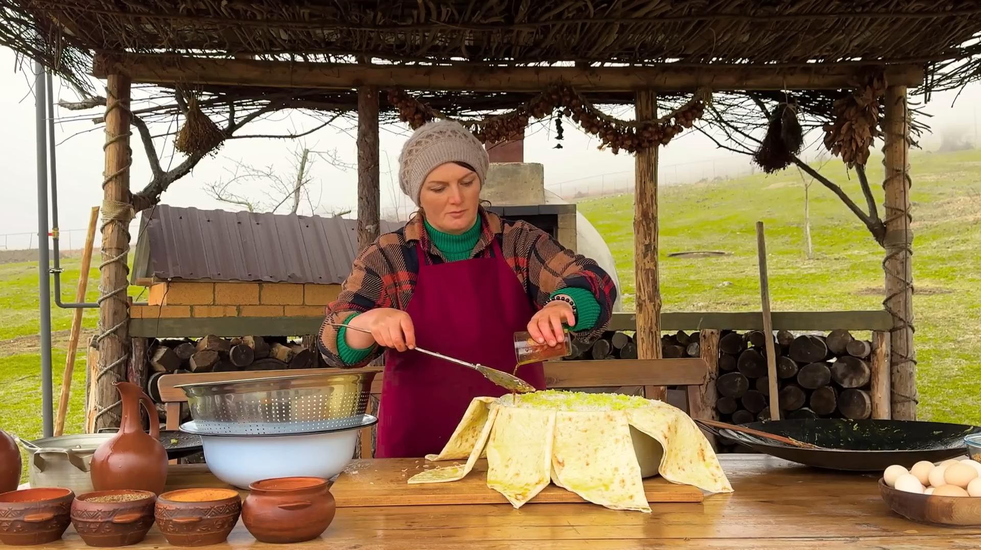 Праздничное Приготовление Шахского Плова ! Азербайджанская Кухня Деревенская Кухня  Рецепты