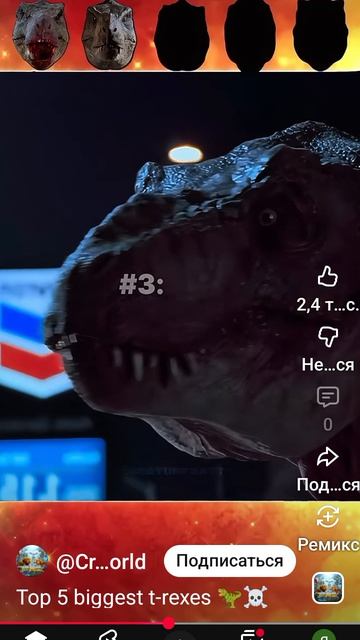 топ 5 самых опасных т рексов