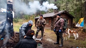 Охота и Рыбалка 2026 в Тайге ИЗБА Ловля ХАРИУСА Встреча с Староверами Костер 10 дней Ветровал Сибирь
