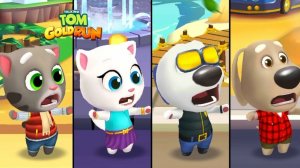 Говорящий Том бег за золотом, гонка на время, герои. Сборник. новая серия.Бегите, прыгайте и мчитесь