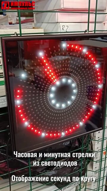 Как отображается время в светодиодных стрелочных часах?