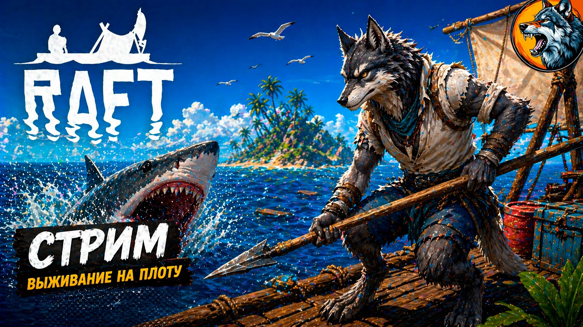 RAFT — строим плот и пытаемся выжить | стрим