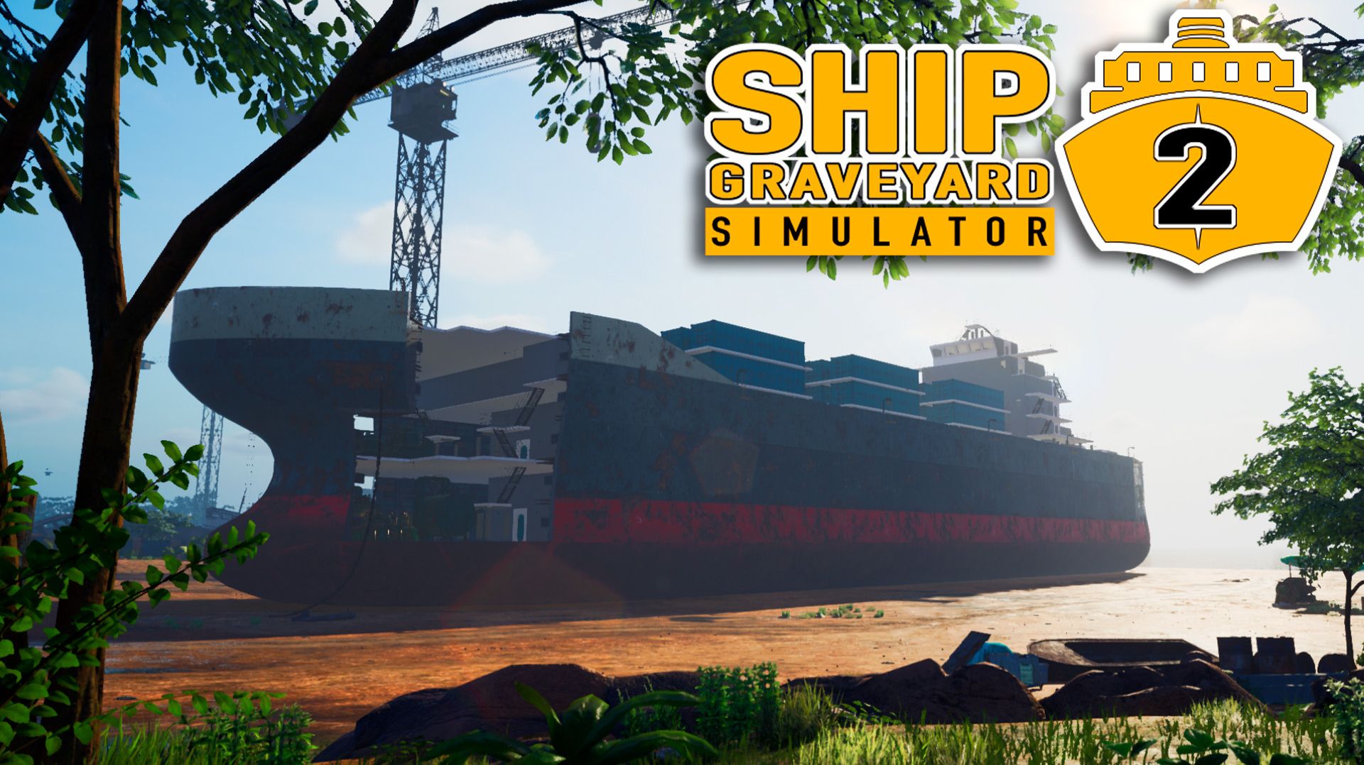 Ship Graveyard Simulator 2 #18 Гигантское грузовое судно Contrabando 😆 (5)