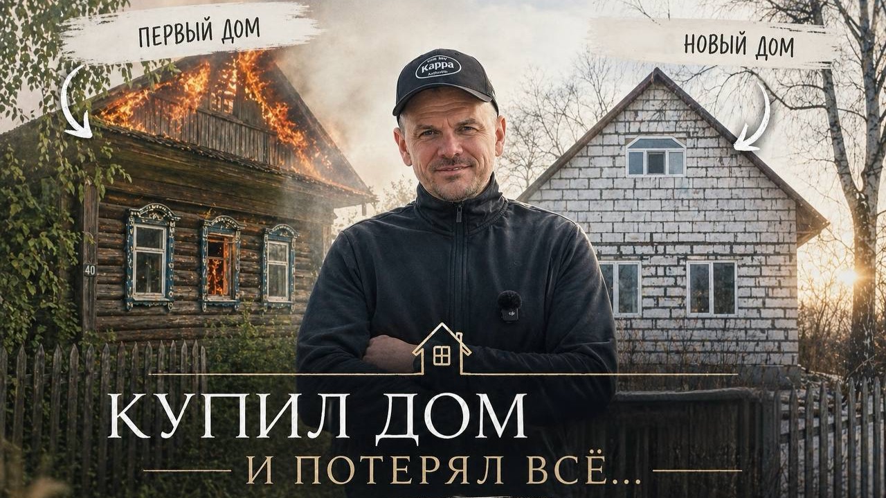 Почему сгорел дом и сколько денег ушло на новый. Интервью с хозяином дома