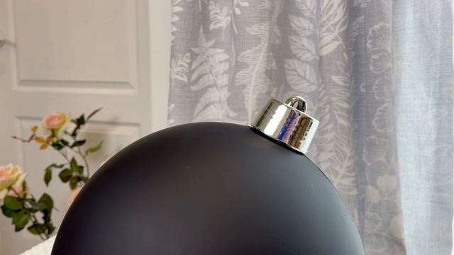 Пластиковый шар матовый, черный, 250 мм, 1131371