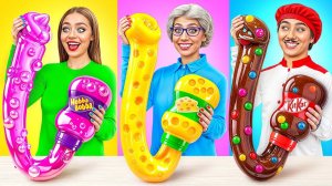 Кулинарный Челлендж# Я против Бабушки # Смешные Кухонные Войны от Jelly DO Challenge