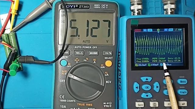 271. Какие пульсации на выходе Dc-dc преобразователя напряжения Просто и наглядно  6-08