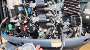 Арт 3755 Замер компрессии молочного мотора Yamaha F50, 2013 год.