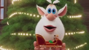 Буба Зима, снеговик, снежинки - приключения без тормозов Весёлые мультики для детей