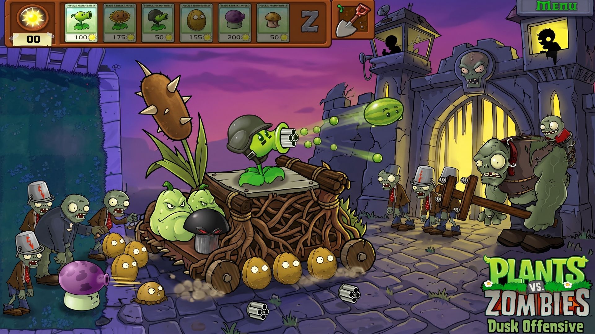 Зомби против растений Hybrid Grafted PVZ FUSION EXPANDED MOD Plants Vs Zombies-2