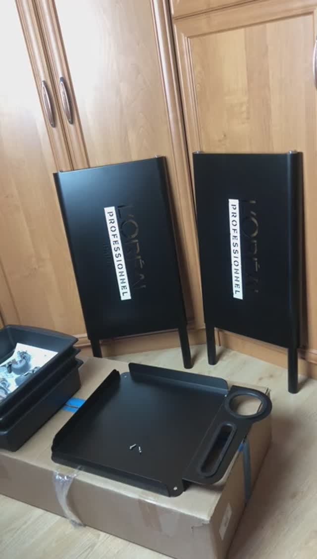 Тележка парикмахерская Loreal металл с тремя ящиками