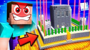 КАК ПРОБРАТСЯ В САМЫЙ ЗАЩИЩЕННЫЙ ДОМ НУБА В МАЙНКРАФТ (MINECRAFT) Смотрю ролик владуса