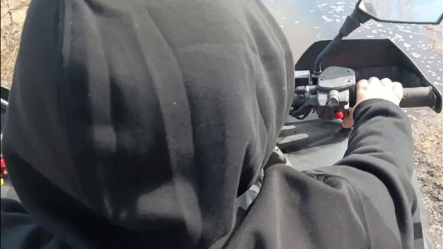 Илья свозил на квадрике за берëзовым соком