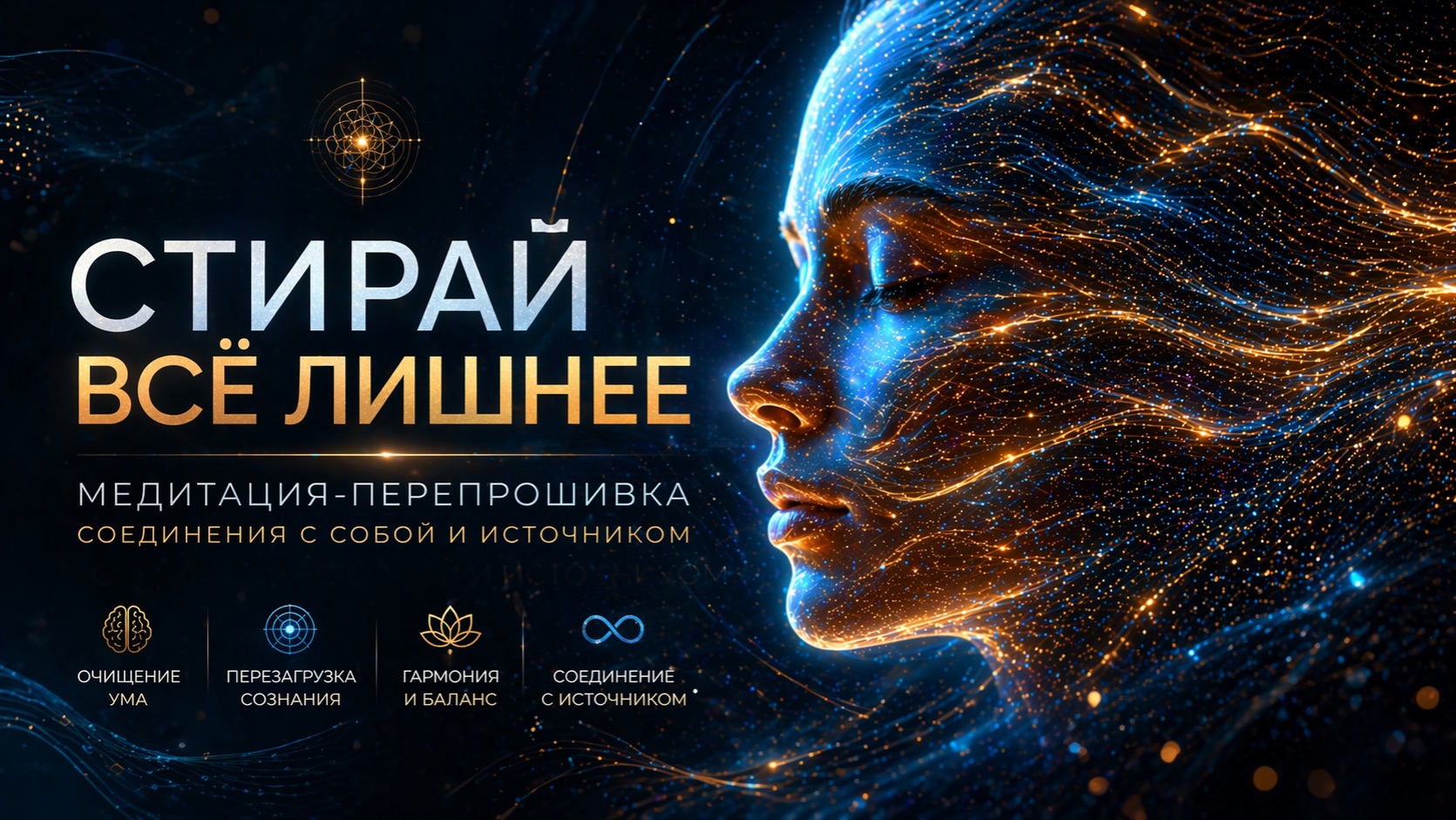 Стирай всё лишнее. Медитация-перепрошивка соединения с собой и Источником