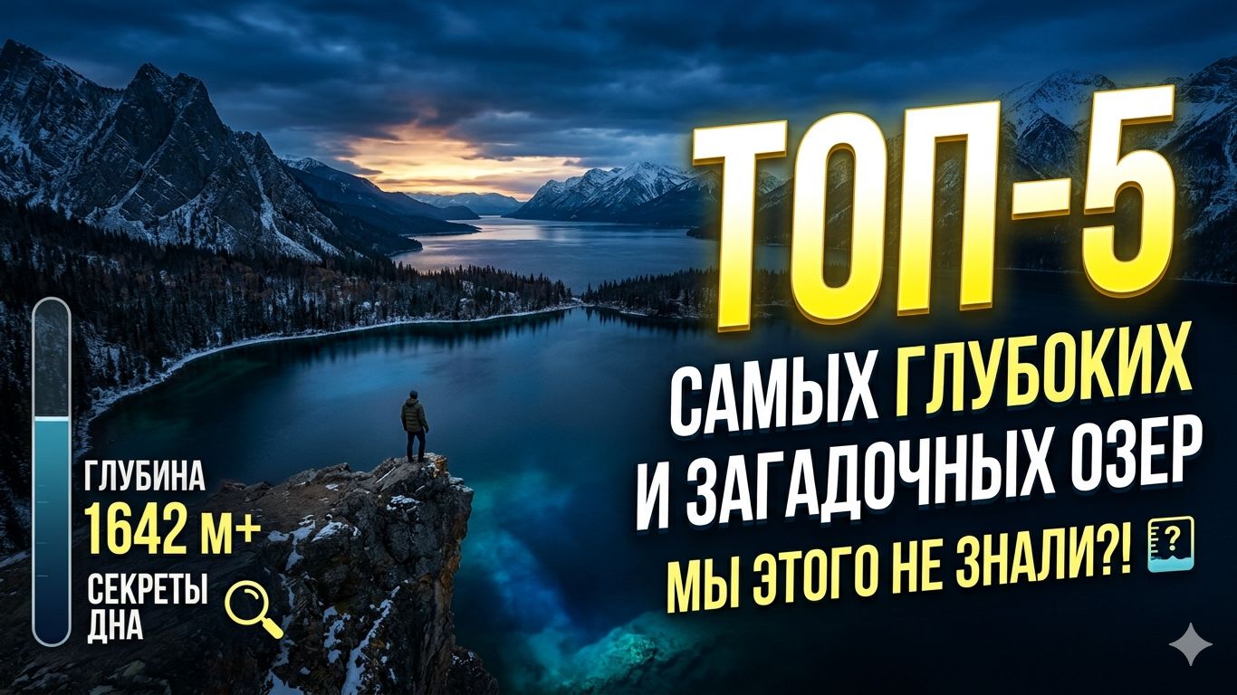 В Этих Озёрах Скрыта Бездна… ТОП-5 Самых Загадочных Озёр Мира