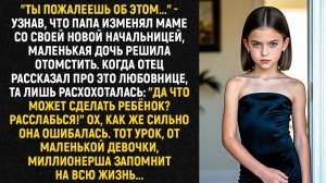 Узнав, что папа изменял маме со своей новой начальницей, дочь решила отомстить