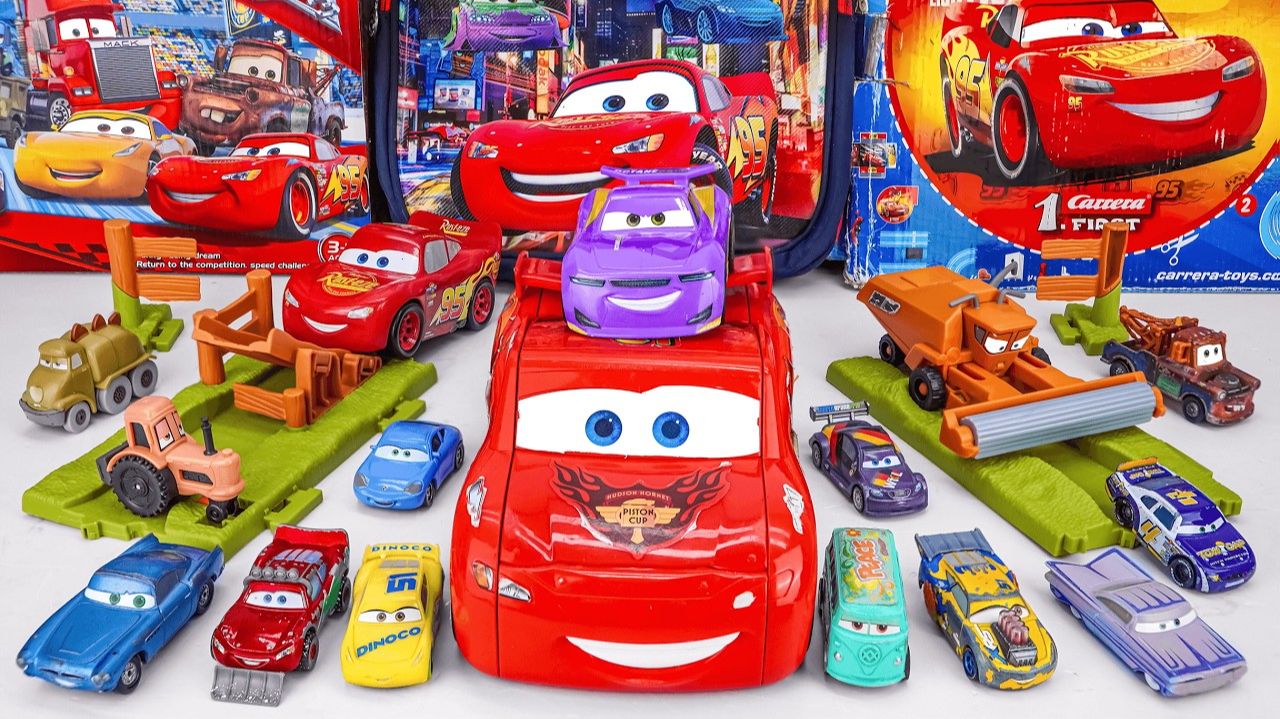 Обзор распаковки детских игрушек молния Маккуина