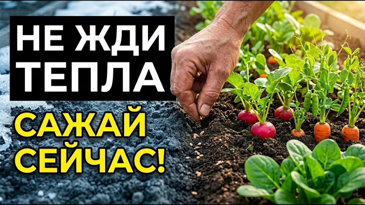 ЭТИ овощи НЕ БОЯТСЯ ХОЛОДНОЙ ПОЧВЫ Что можно сажать уже сейчас в конце апреле