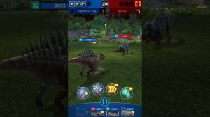 Сражения и победа, новые события, « Я играю в Jurassic world Alive «