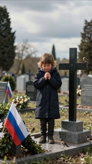 Печаль утраты: детская молитва на кладбище #грусть #потеря #память #детство