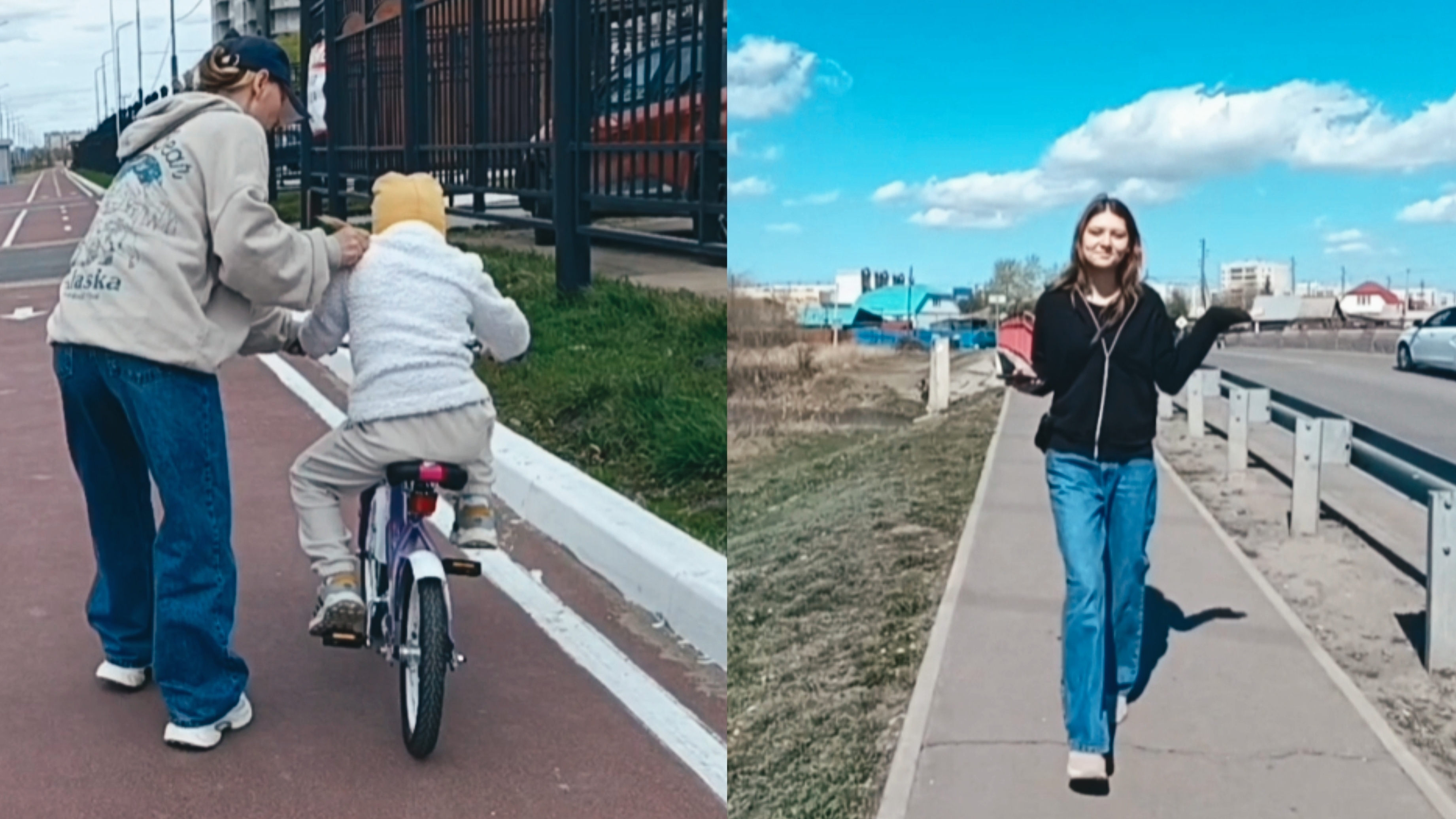 ПРОГУЛКА С ДОЧКОЙ/ПОЛИНА НА ВЕЛИКЕ ВСЁ ЛУЧШЕ И ЛУЧШЕ