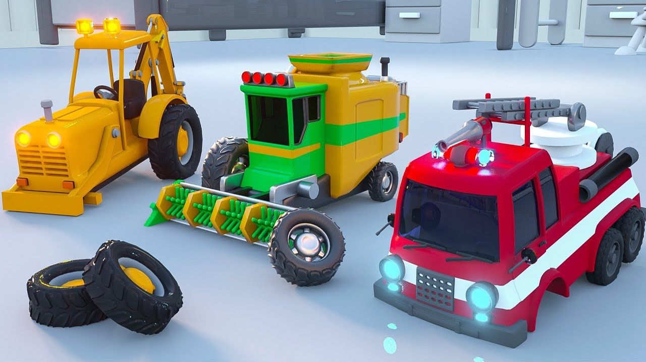 Мультфильмы для детей. Мультфильмы про машинки. Мультфильмы для малышей. Игрушки-машинки для детей