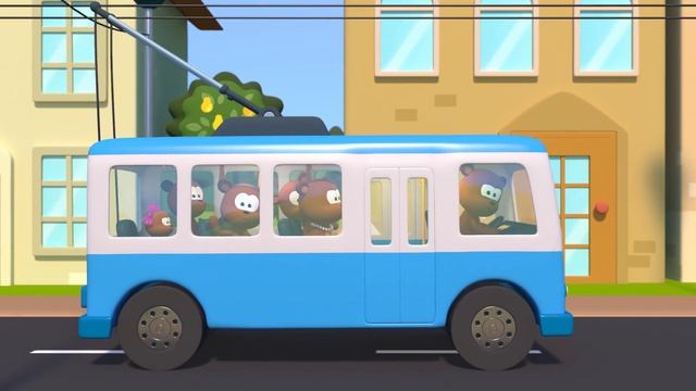 🍿 Котэ Котенок - Бип Бип Автобус едет - Песенки мультики для детей малышей
