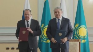 Церемония подписания документов между Россией и Казахстаном, Астана, 30 апреля 2026 года