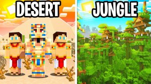 100 Игроков Воссоздают Биомные Цивилизации в Minecraft...