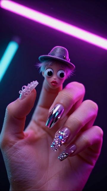 Нейл-арт с сюрпризом: детали и стиль! #НейлАрт #Красота #Стиль