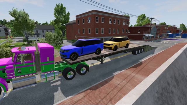 МАШИНКИ МОЛНИЯ МАКВИН И ЭВАКУАТОР против ОГРОМНЫХ ЯМ 😱 КТО ВЫЖИВЕТ В BeamNG Drive? #55 🔥