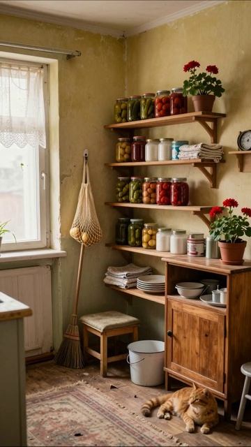 Уютная кухня в стиле хрущевки #хрущовка #ссср