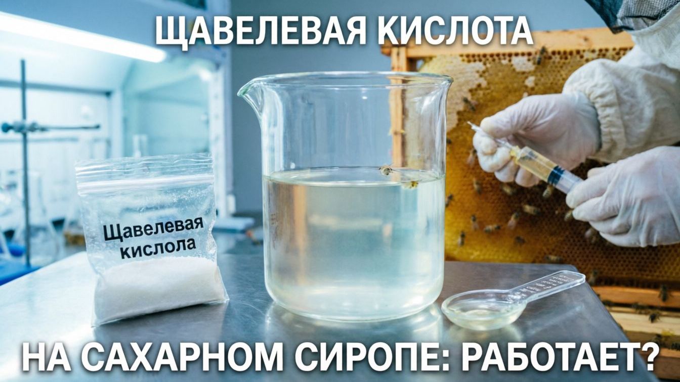 Щавелевая кислота на сахарном сиропе: как правильно и работает ли? Отвечает Кашковский 🐝🧪