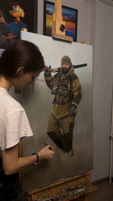 Портрет маслом на холсте