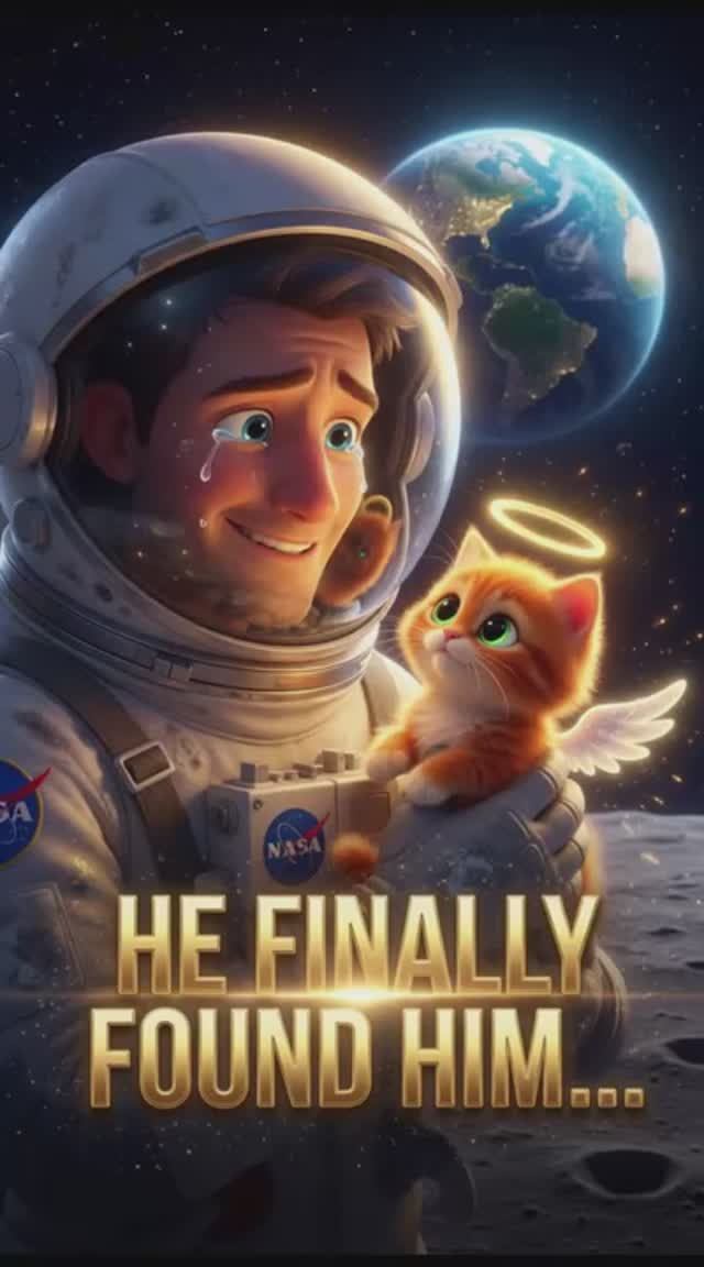 Папа где мой котенок ? Он на луне! 😢🐈