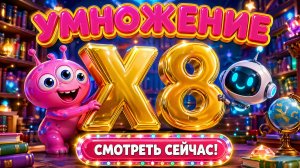 Таблица умножения на 8 ✖️ Учимся легко и красиво | Multiplication for Kids | Bublett Kids