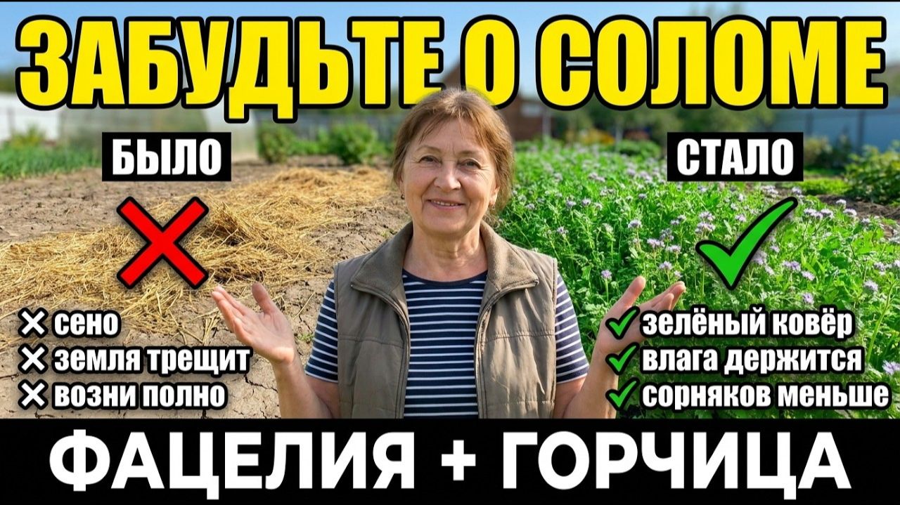 ЗАБУДЬТЕ О СОЛОМЕ 2 растения закроют землю сами