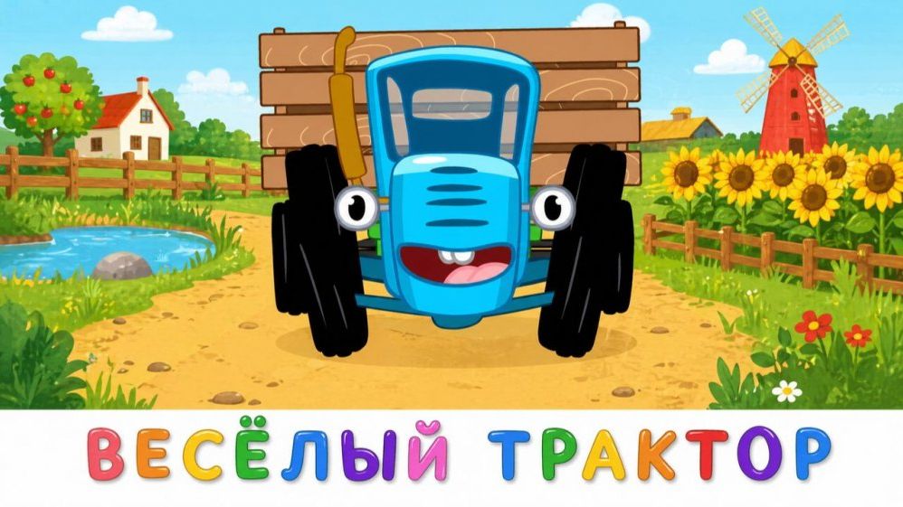 Синий трактор Мультфильм | Синий трактор мультики для малышей | Сборник серий Синий трактор игра