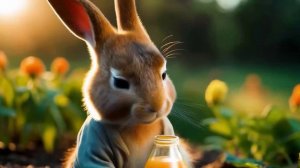 Мультик для детей, жизнь маленького кролика