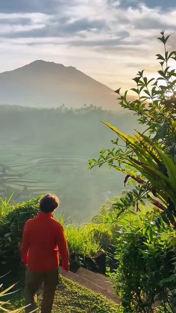 Вулкан Агунг самая высокая точка Бали, его высота 3142 метра